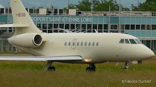 IBCSO  Dassault Falcon 2000LXS  Sirio Executive  Saint Etienne Loire Airport EBULFMH [upl. by Nev326]