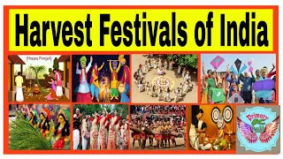 Harvest Festivals Statewise Festivals related to Harvesting Faslon ke Tyohar For all Classes [upl. by Asum]