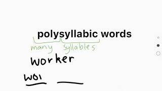 polysyllabic words E2 [upl. by Orva]