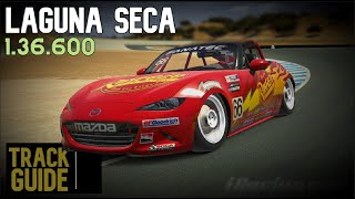 iRacing Mazda MX5 Laguna Seca  Track Guide  Hotlap [upl. by Ohs]