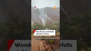 Wonderous waterfalls sighted on Uluru [upl. by Ashlie]