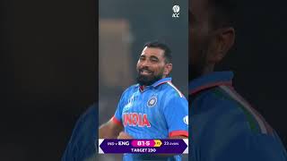 Mohammed Shamis sensational matchwinning spell against England at CWC23 🤩cricket [upl. by Lednahs]