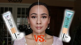 It Cosmetics CC OilFree Matte Vs Original CC Cream [upl. by Yeargain35]