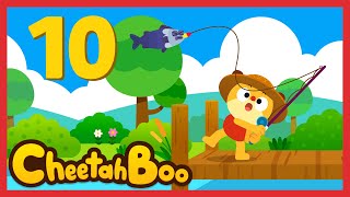 Once I caught a fish alive  Counting song  Nursery rhymes  Kids song  Cheetahboo [upl. by Quill]