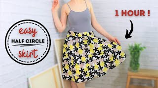 SUPER EASY circle skirt  NO zippers NO fuss NO π formula  just EASY 1 hour SKIRT [upl. by Xet]