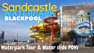 Blackpool Sandcastle Waterpark  With Waterslide POVs [upl. by Oram]