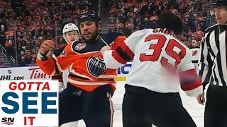 GOTTA SEE IT Milan Lucic Vs Kurtis Gabriel Goes Full 12 Rounds For Heavyweight Fight [upl. by Lotus902]