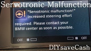 BMW E65 E66 Servotronic Malfunction After Smog Test [upl. by Ahsier993]