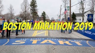 Boston Marathon 2019 Live Stream  Start Area [upl. by Lahpos]