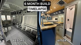 DIY Campervan Conversion  Full Build TIMELAPSE 6 Months [upl. by Nnednarb501]