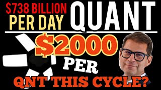 🚨 QUANT  2000 PER QNT  738 BILLION TX PER DAY  QNT QUANT QUANTCOIN QUANTCRYPTO 🔥 [upl. by Auqemahs]