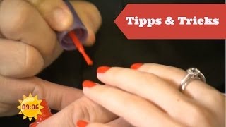 Tipps und Tricks NagellackProbleme  Sat1 Frühstücksfernsehen [upl. by Nannahs]