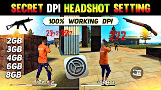 Secret DPI Setting To Get 99 Headshot Rate 😱  Best DPI For Ump M1887 amp Desert Eagle  Best DPI [upl. by Llaccm]