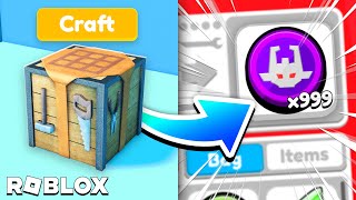 How to CRAFT in YOUTUBE SIMULATOR Z ROBLOX [upl. by Jamima126]