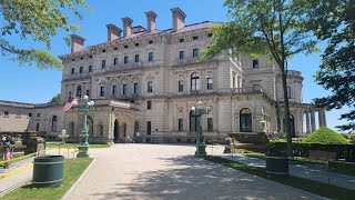 Mega Mansion Cornelius Vanderbilts Summer House known as The Breakers in Newport RI USA [upl. by Orbadiah431]