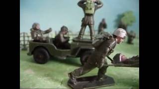 Toy soldier stretcher bearers by Timpo Speedwell Britains Swoppets etc [upl. by Donal]