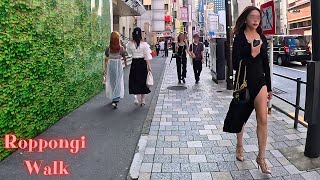 Roppongi Tokyo walk tour【4K】7202431 [upl. by Sackman920]