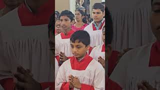 World Mission Sunday 1st Holy Mass of new Jesuit Priest Maxim Dsouza Agrar Bantwal [upl. by Nnylirret]