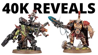 NEW BATTLEFORCE BOX SETS Orks and Custodes Characters and Codexes 40K Reveals from Warhammer World [upl. by Ellitnahc758]