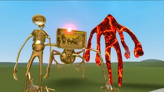 Hexapod Giant vs Megahorn vs The Great Mother Megaphone  Garrys Mod Sandbox Map [upl. by Eronaele]