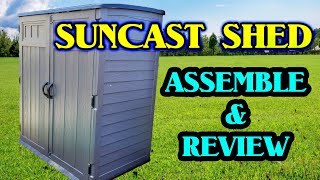 Suncast 6 x 4 Storage Shed Extra Large how to assemble and review [upl. by Ormiston]