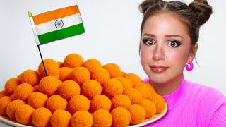 Trying INDIAN SNACKS for the first time ever [upl. by Mcarthur]