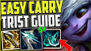 How to Play Tristana ADC for Beginners amp CARRY  Best BuildRunes SEASON 13 Tristana Guide [upl. by Niwrehs]