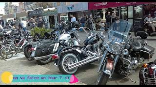 Go to St Tropez pour la parade des bikers Euro festival Harley Davidson 2017 [upl. by Auj363]