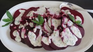 Beterragas con Yogurt y Menta  The Frugal Chef [upl. by Janet845]