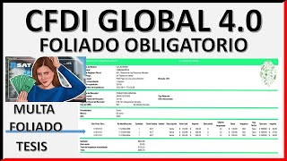 CFDI GLOBAL SIN FOLIADO ¿MULTA 2024 [upl. by Anitnahs]