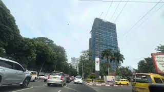 Short Drive in Yangon  Kabaraye Pagoda Road [upl. by Towne497]