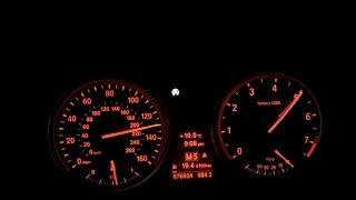 BMW 535i e60 2008 STOCK Acceleration Beschleunigung 0200 kmh 0120 mph Kickdowns 060 in 54 [upl. by Arata105]