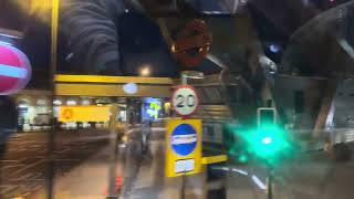 London Bus Night Ride 🇬🇧 Route 185 from Victoria Station to Forest Hill  London Road pls Subscribe [upl. by Dulcy738]