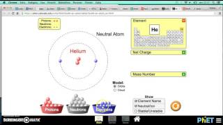 Atomens uppbyggnad Del1 atommodellen [upl. by Llerrehs306]