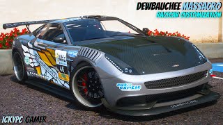 Dewbauchee Massacro Racecar Customization amp Review  GTA 5 Online Sports Car [upl. by Kazim]