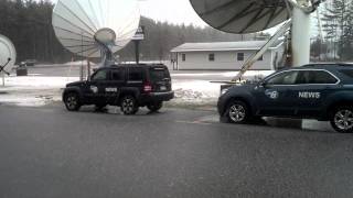 Graupel falling from the sky in Upper Michigan [upl. by Kathlin]