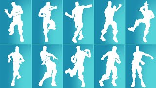 Most Iconic Fortnite Dances amp Emotes Scenario Groove Jam Orange Justice Billy Bounce Smooth [upl. by Porush]