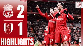 Gakpo amp Jones lead Carabao Cup semifinal first leg comeback  Liverpool 21 Fulham  Highlights [upl. by Acissaj]