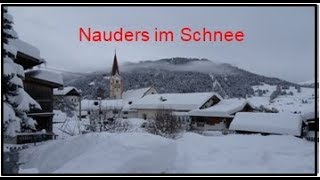 Nauders Reschenpass im Schnee ÖsterreichTirolWandern in Österreich [upl. by Idaline]