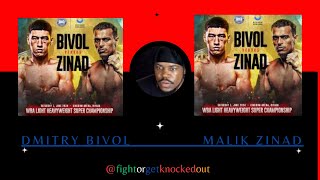 5 v 5 Dmitry Bivol vs Malik Zinad LIVE Full Fight Blow by Blow Commentary [upl. by Anniram]