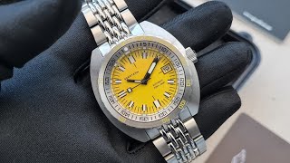 Review Seestern 300T Homage of Doxa Sub 300 Yellow Dial [upl. by Taddeo647]