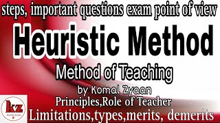 Heuristic method of teaching [upl. by Nahtanaoj]