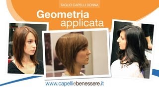 Corso di Taglio capelli donna  Geometria applicata [upl. by Cartwright]