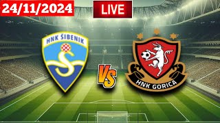 Šibenik vs HNK Gorica  HNL  Live Match Score Today Uživo 2024 [upl. by Etiragram235]