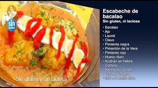 Receta de Escabeche de bacalao sin gluten y sin lactosa como se hace [upl. by Iruy]