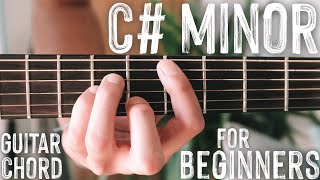 How To Play quotC Sharp Minorquot Guitar Chord  Beginner Guitar Chord Series 8 Shorts [upl. by Coward]