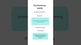 Portmanteau words english [upl. by Raddy]