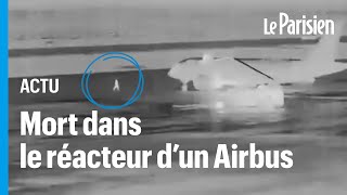 Un passager se tue en grimpant dans le moteur d’un Airbus A220 prêt à partir [upl. by Lloyd]