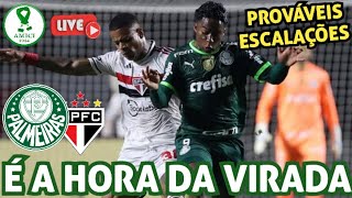 É DIA DE DECISÃO PALMEIRAS BUSCA VIRADA CONTRA O SÃO PAULO NA COPA DO BRASIL  PROVÁVEL ESCALAÇÃO [upl. by Noteek561]