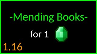 Mending Books for 1 Emerald   Step by step   Minecraft 116  Upcoming Villain [upl. by Taro730]